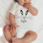 Bunny Face My First Easter Baby Bodysuit