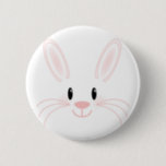 Bunny Face Ronde Button 5,7 Cm<br><div class="desc">schattig konijntje in roze</div>