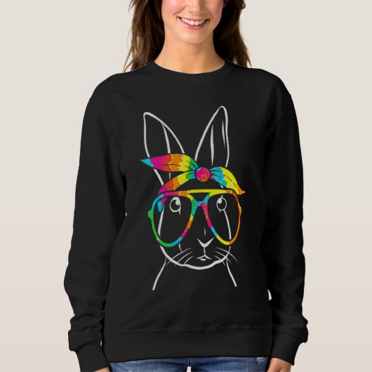 Bunny Face Sunday Chocolate Egg Bunny Rabbit Easte Trui (Voorkant)