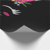 Bunny Face Unicorn Cute Easter Cadeaupapier (Hoek)