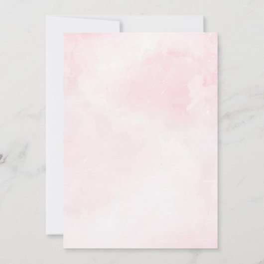 Bunny face verjaardagsuitnodiging kaart (Achterkant)