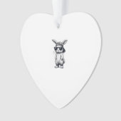 Bunny Face with Sunglasses Cap Easter Day for Boys Ornament (voorkant)