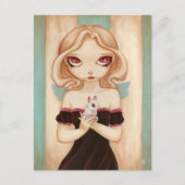 Bunny - fairy albino bunny briefkaart (Voorkant)