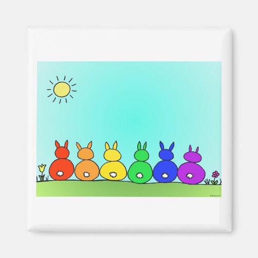 Bunny familie magneet (Voorkant)