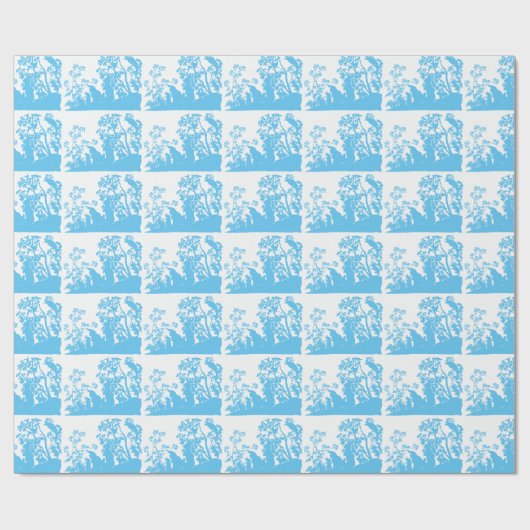 Bunny Family Wrapping Paper Cadeaupapier (Vlak)