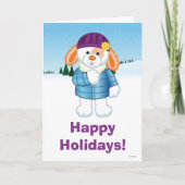 Bunny Feestdagen Kaart (Voorkant)