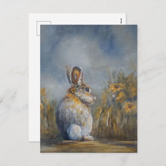 Bunny Feestdagenkaart (Voorkant / Achterkant)