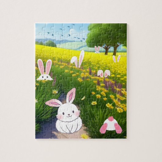 Bunny Field Legpuzzel (Verticaal)