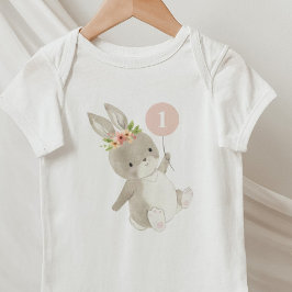 Bunny First Birthday Romper