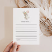 Bunny First Birthday Time Capsule Note Kaart