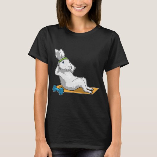 Bunny Fitness Sit ups Sport T-shirt (Voorkant)