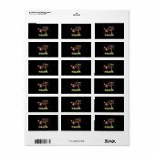 Bunny Flamingo Easter 2021 | Cute Flamingo Lovers Etiket (Full Sheet)