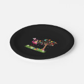 Bunny Flamingo Easter 2021 | Cute Flamingo Lovers Papieren Bordje (Gekanteld)