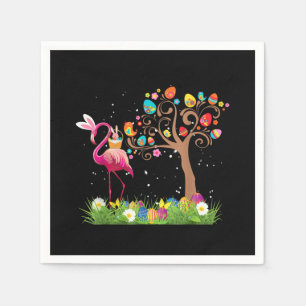 Bunny Flamingo Easter 2021   Cute Flamingo Lovers Servet