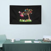 Bunny Flamingo Easter 2021 | Cute Flamingo Lovers Spandoek (Beurs)