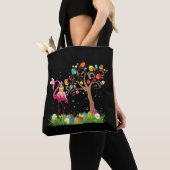 Bunny Flamingo Easter 2021 | Cute Flamingo Lovers Tote Bag (Dichtbij)