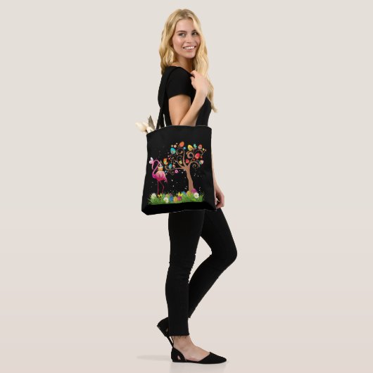 Bunny Flamingo Easter 2021 | Cute Flamingo Lovers Tote Bag (Op model)