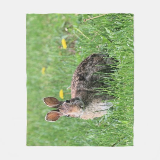 Bunny Fleece Deken (Voorkant)