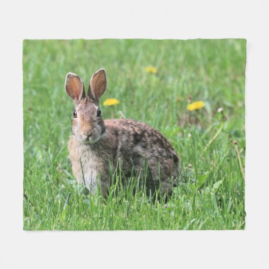 Bunny Fleece Deken (Voorkant (Horizontaal))