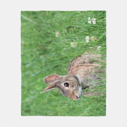 Bunny Fleece Deken (Voorkant)