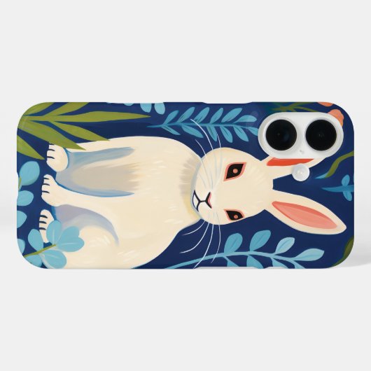 Bunny Floral Case-Mate iPhone Case (Achterkant (horizontaal))