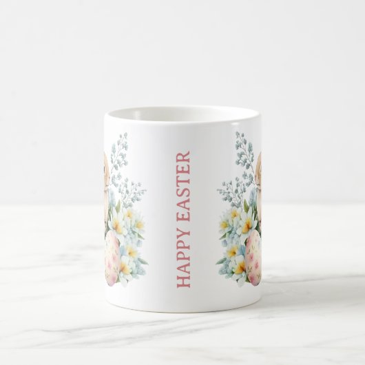 Bunny & Floral Egg Koffiemok (Center)