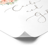 Bunny Floral Girl Birthday Cards and Gifts Sign Poster (Hoek)