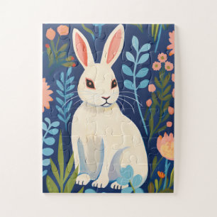 Bunny Floral Legpuzzel
