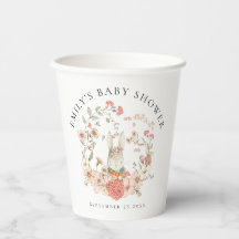  Bunny Floral Name Date Baby shower