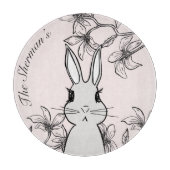  Bunny Floral Pasen Snijplank (Voorkant)