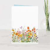  Bunny Floral Spring Paaskaart Kaart (Achterkant)