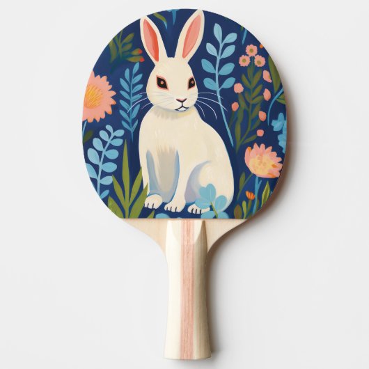 Bunny Floral Tafeltennisbatje (Voorkant)