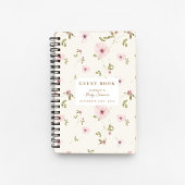 Bunny Floral Waterverf Baby shower Gastenboek Notitieboek