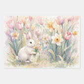 Bunny Florals for Spring-Easter  Inpakpapier Vel (Voorkant 2)