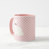 Bunny Flower Bouquet Coffee Mok (Voorkant links)