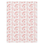 Bunny Flower Crown Pink Tafelkleed (Voorkant)