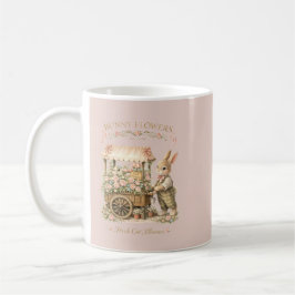Bunny Flowers Vintage Bunny Art Koffiemok