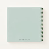 Bunny Foliage Baby shower Alternate Guest Book Notitieboek (Achterkant)