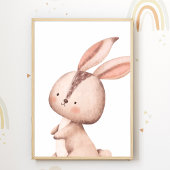 Bunny Forest Nursery Poster Kinder Room Decor