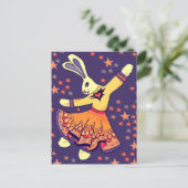 Bunny Freestyle Briefkaart (Staand voorkant)