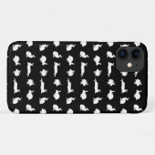 Bunny Frenzy iPhone 11 Hoesje (Zwart) (Achterkant (horizontaal))