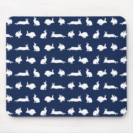 Bunny Frenzy Muismat (Marineblauw) (Voorkant)