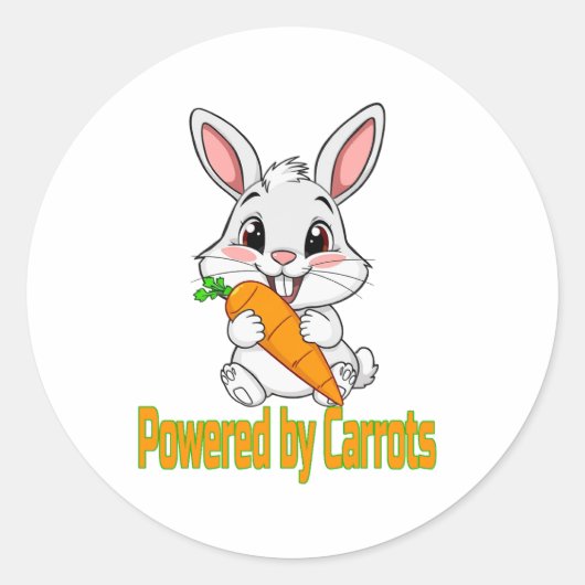 Bunny Fuel Ronde Sticker (Voorkant)