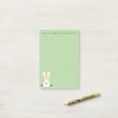 Bunny Fun personaliseren Post-it® Notes (Op bureau)