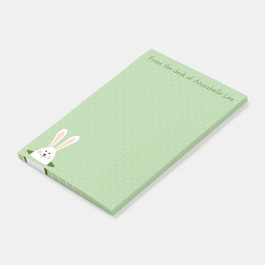 Bunny Fun personaliseren Post-it® Notes (Schuin)