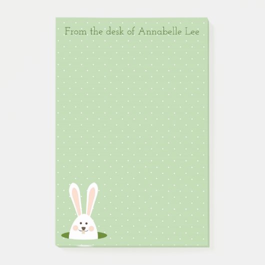 Bunny Fun personaliseren Post-it® Notes (Voorkant)