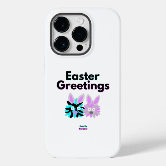 Bunny Fuzzies Apple iPhone 14 Pro Hoesje (Achterkant)