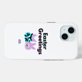 Bunny Fuzzies Apple iPhone 15 Hoesje (Achterkant (horizontaal))