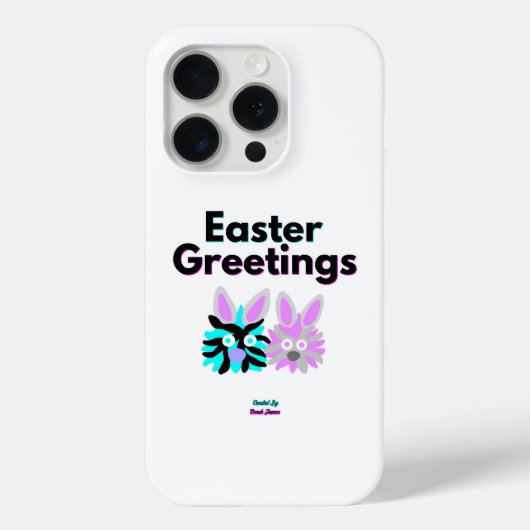 Bunny Fuzzies Apple iPhone 15 Pro Hoesje (Achterkant)