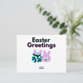 Bunny Fuzzies Briefkaart (Staand voorkant)